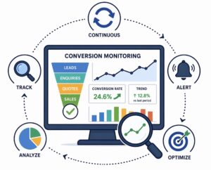 Continuous conversion monitoring
